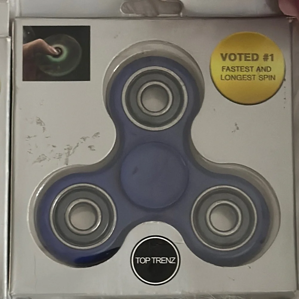 Top Trenz Red‎ and Blue Fidget Spinners Set of 2 - Voted #1 Fastest and Longest